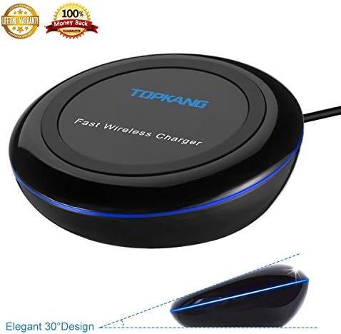 Wireless Charger for Samsung,iPhone Wireless Charger,Wireless Charger for iPhone 8 plus,iPhone X,iPhone 8 and Fast Wireless Charger for Samsung Galaxy S9,S8,S7,S5,S6-No Adapter