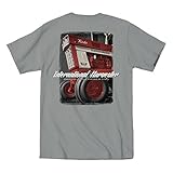 Silver International Harvester Turbo Farm Tractor Mens T-Shirt