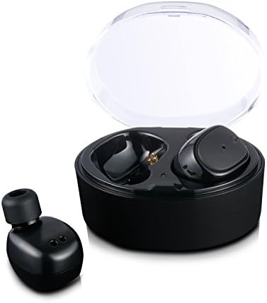 Bluetooth Headphones True Stereo Bluetooth Headset with Charging Box IPX5 Sweatproof Wireless Earbuds Bluetooth V4.2 Earphones Built-in Mic for iPhone iPad, Smartphones Tablets, Laptop
