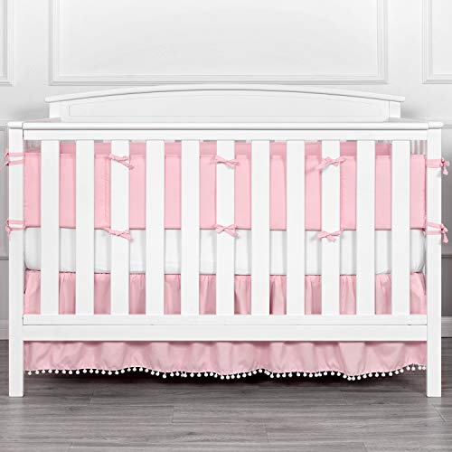 TILLYOU Baby Safe Crib Bumper Pads for Standard Cribs Machine Washable
