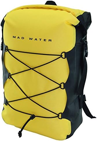 Mad Water Waterproof Classic Roll-Top Backpack, Yellow, 30 L