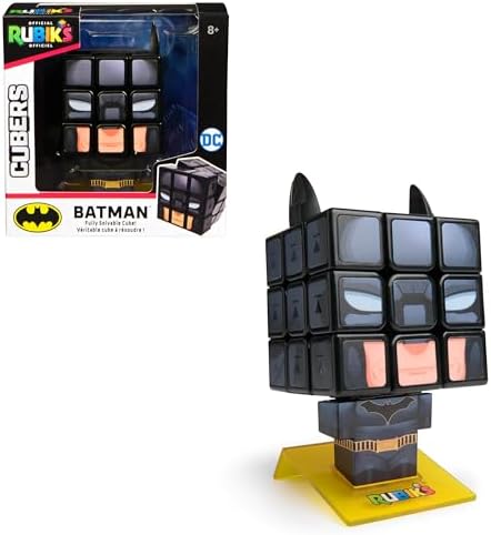 Cubers Batman 3X3 - Jeu Casse-Tête Adulte Et Enfant - Rubiks Cube Magique - Puzzle 3x3 Original - Jouet Batman DC - Puzzle Résolution de Problème - Jeu Enfant 8 Ans et +