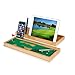 Arete Desktop Mini Golf for Office - Desk Organizer, Phone and Tablet Holder, Bamboo Serving Wood Caddy and Pen Holder