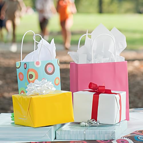 VGOODALL 100 Blatt Weiß Seidenpapier, Tissue Papier 50cm x 35cm Bastelpapier Geschenkpapier für Geburtstagsfeier Babypartys Hochzeit