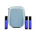 Aroma Outfitters Essential Oil Carrying Case. Premium Storage Protection & Organizer for Roller Bottles. Carry Case Protects up to 10 Roller Balls and Sample Drams - Perfect for Travel (Blue)