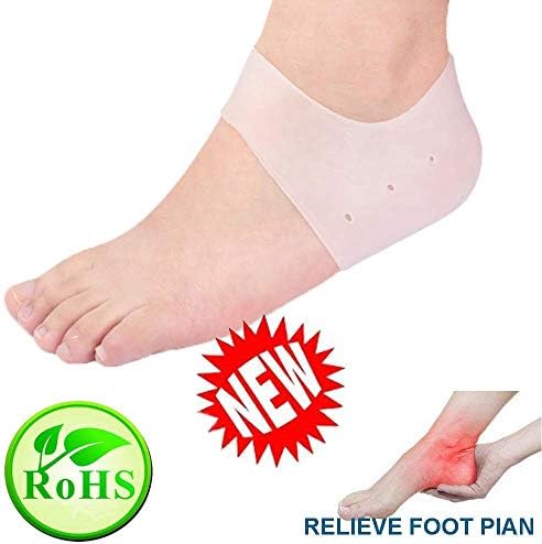 Heel Cups, Plantar Fasciitis Inserts, Gel Heel Pads Cushion New Material Great for Heel Pain, Heal Dry Cracked Heels