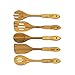 Bamboo Cooking Utensils, Wooden Spoons, Bamboo Utensil Set, Bamboo Utensils Set-Organic Bamboo Kitchen and Serving Set By Xtreme Care-5 Piece Set, Easy Grip Handle, Hanging Set, All Natural, Eco F