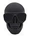 Quarkware Skull Protable Wireless Stereo Bluetooth Speaker with HD Sound and Bass, Cool Creative Gift Halloween Gift Party Time Prop (Matte Black)