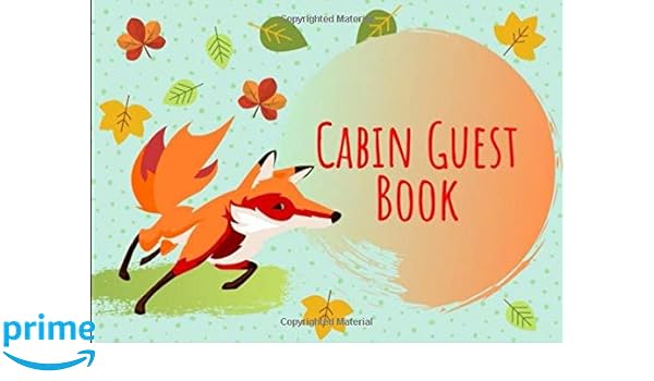 Cabin Guest Book Mountain Cabin Guest Log Notebook For Guest