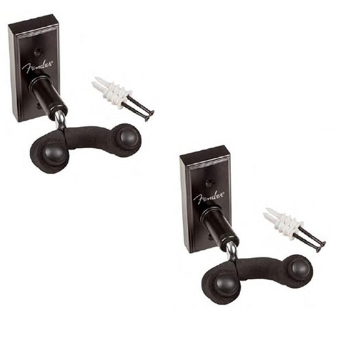 Fender Wall Guitar Hanger, Black 2 Pack