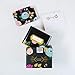 Polite Society Recipe Cards and Box Set - 24 4x6 Recipe Cards - Sturdy Tin Box - Sleek Black with Gold Finish and Floral Print - Store and Protect your Favorite Recipes
