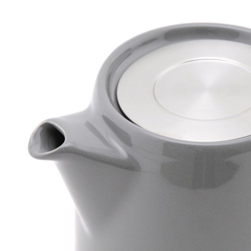 FORLIFE Stump Teapot with SLS Lid and Infuser, 18Ounce, Gray The