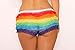 Arsimus Women's Ruffled Rhumba Booty Shortes Panties Sexy Rave Gay Pride