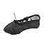 MSMAX Women Ballet Dance Shoes Adult Gymnastic Slippers for Dancing Black 9 M US Women