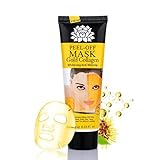 Molain 24K Gold Mask Golden Facial Collagen Peel off Moisturizing Anti-wrinkle Anti-aging Whitening for Face Care