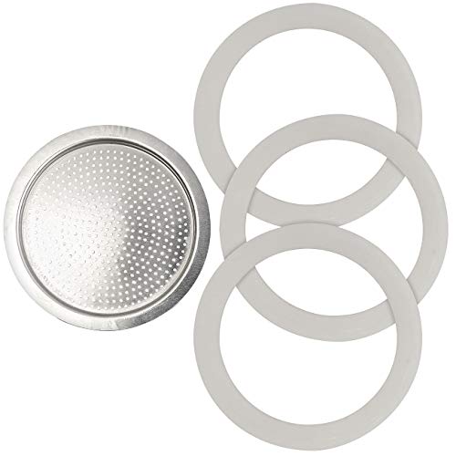 Cucina di Modena Zubehör zu Dichtungsringe: Ersatz-Aluminium-Sieb für 9-Tassen-Espressokocher (Ersatz Dichtungsringe) – Bild 3
