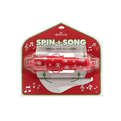 Hallmark Spin-a-Song Musical Toilet Roll Holder, Christmas