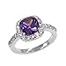 Cushion Halo Cubic Zirconia CZ Engagement Rings Wedding Party Statement Cocktails Classic Fashion Size 4-12