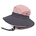 JURUAA Women's Boonie Hat Sun Bucket Visor Hats Packable Travel Hat Dusty Rose