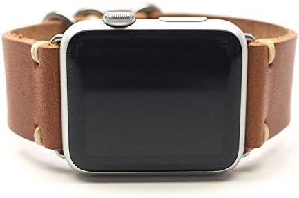 Apple Watch Band Horween Leather Watch Strap by E3 Supply Co. - English Tan Dublin