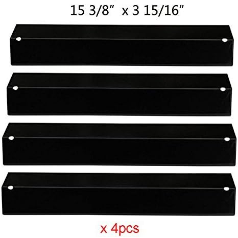 KingFa 92311(4-pack) Porcelain Steel Heat Plate for Aussie, Brinkmann, Uniflame, Charmglow, Grill King, Lowes Model Grills
