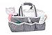 Wallaby Diaper Caddy Organizer Portable Storage Bin for Diapers, Wipes, Baby Bottles and more. Great for Home, Car, Travel or a Baby Shower Gift.
