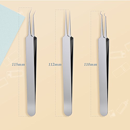 5 Blackhead+Tweezers+Professional+Extractor+Treatment