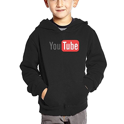 HYEECR YouTube Kid's Hoodie,Personality Unisex Popular Hooded Sweatshirt with Pocket