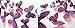 Datework 12Pcs 3D Butterfly Wall Stickers Home Decorations (Purple)