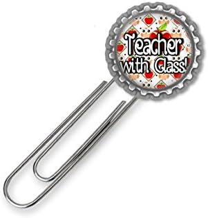 Teacher With Class Bottle Cap Bookmarker
