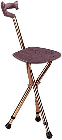 G&amp;M Walking Stick Stool Foldable Walking Stick for The Elderly Stool Aluminum Canes,Height Adjustable