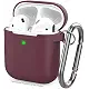 AhaStyle Upgrade AirPods Case Silicon Protective Cover [Front LED Visible] Compatible with AirPods 2 and 1ï¼ˆNavy Blueï¼‰
