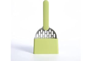 croselyu Pet Cat Litter Scoop Filter Cat Litter Cat Poop Tool High-Grade ABS Plastic Cat Litter Scoop is Durable, 1 PCE (green2)
