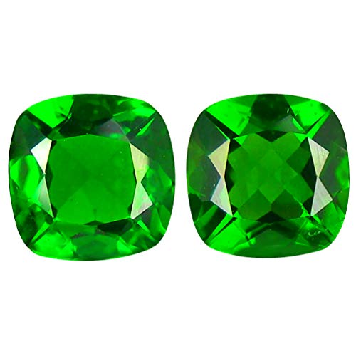 Deluxe gems 1.86 ct (2 stones) matching pair cushion cu…