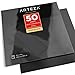 ARTEZA Self Adhesive Vinyl Sheets, 12 x 12 Inches, Pack of 50, Matte Black, Waterproof and Easy to Weed and Cut, SAV for DIY Projects