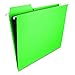 Smead FasTab Hanging File Folder, 1/3-Cut Built-in Tab, Letter Size, Green, 20 per Box (64098) (Pack of 1)
