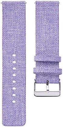 Liqiqi For Samsung Galaxy Watch Strap Replacement Woven Fabric Accessories Breathable Wristband for Samsung Galaxy Smart Watch (Purple, 46mm)