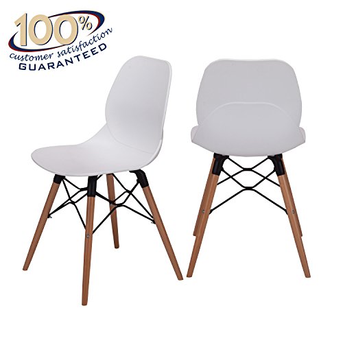 LCH 17.8 Inch Height Modern Dining Chairs Mid Century Eames Style