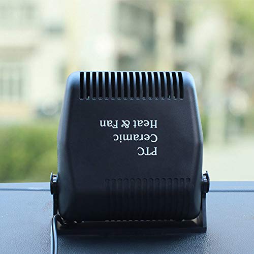 Shentesel 12V Winter Car Vehicle Fan Heater Warmer Windshield Defroster Demister Portable - Black