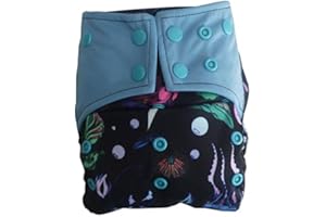 JOBEBE AIO Reusable Washable Cloth Diaper Nappy Charcoal Bamboo Insert Overnight … (A-10)