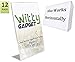Witty Gadget Acrylic Picture Frame - Quanitity Packs - Premium Quality, Clear Sign Holder - 8.5x11 or 4x6 - Horizontal or Vertical Options