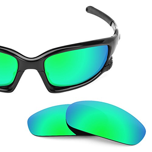 Revant Polarized Replacement Lenses for Oakley Split JacketEmerald Green MirrorShield