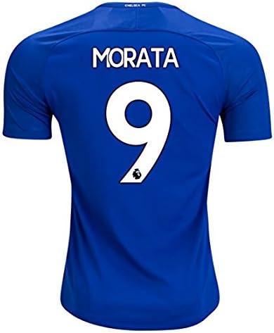 2017/2018 Morata #9 Chelsea Home Soccer Jersey Men's Color Blue Size L