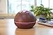 LUOYIMAN Humidifiers 300ml Cool Mist Humidifier Ultrasonic Aroma Essential Diffuser Automatic Shut-off with Variable Night Lights (Deep wooden color)