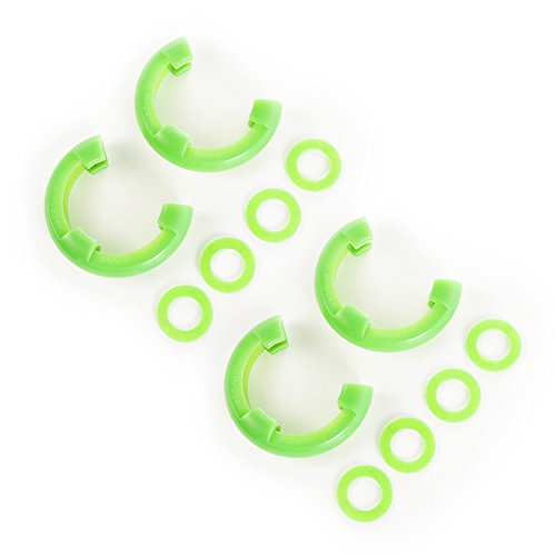 Rugged Ridge 11235.63 Green D-Ring Isolator Kit (2-Pair, 3/4-Inch)