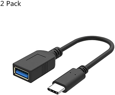 Ankey USB C OTG Cable USB C USB Adapter 2 Pack, Male Type C to Female USB 2.0 A Adapter for Samsung S8 Plus, Google Pixel, Nexus 5X 6P, MacBook, LG V20 G5 G6, Microsoft Lumia 950 XL,OnePlus 5T