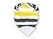 Honey Molly Baby Bandana Teething Bibs for Boys and Girls 4 Pack with Attached BPA-Free Silicone Teether -Unisex Bandana Bibs with Adjustable Snap for Teething -100% Organic Cotton (Black/White)