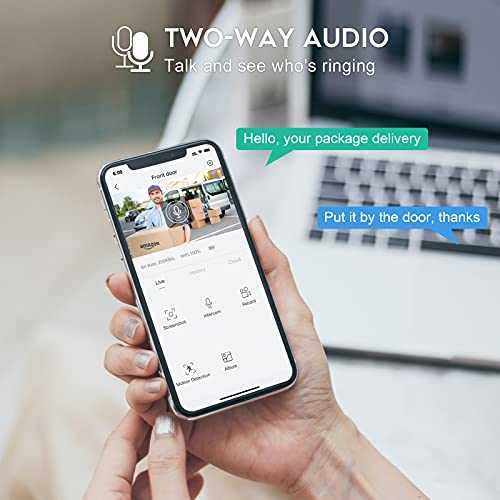 XTU Wireless Doorbell Camera, WiFi Smart Video Front Doorbell Camera