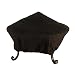 Catalina Creations All Weather Outdoor Black Vinyl Fire Pit Cover with Double Stitched Seams Elastic Band for Standard or Easy Access Spark Screens, Fits Up to 30" firepits