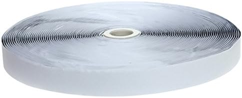 HIMRY Hook and Loop Tape Self Adhesive, 25 Meter (25Meter Hook 25Meter Loop)x25mm, KXB5009 Silvergray